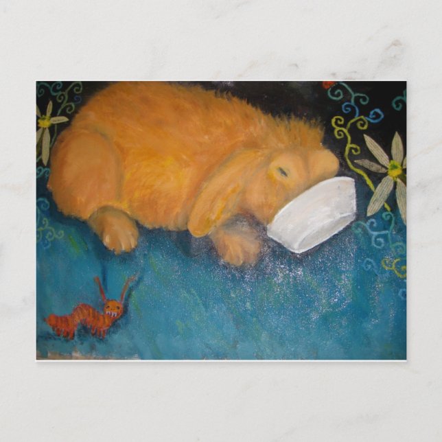 Cartão Postal coelhinho mágico (Frente)