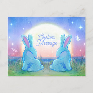 Cartão Postal Coelhinhos do Crepúsculo Personalizáveis