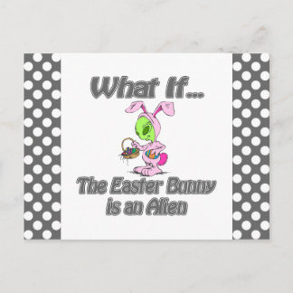 Cartão Postal coelho alienígena