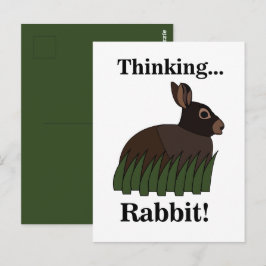 Cartão Postal Coelho Animal Fofo Bunny