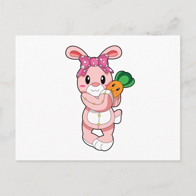 Cartão Postal Coelho como brinquedo (Frente)