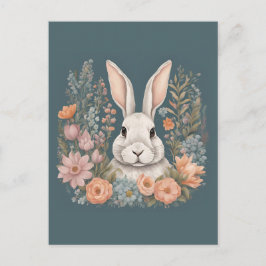 Cartão Postal Coelho Cugado de Cottagecore