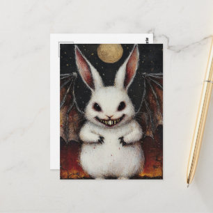 Cartão Postal Coelho Morcego Vampiro