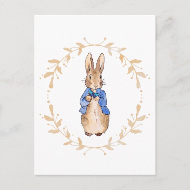Cartão Postal Coelho Tradicional de Conto de Fadas (Frente)