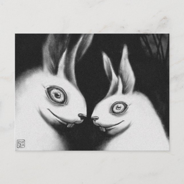 Cartão postal "Coelhos" (Frente)
