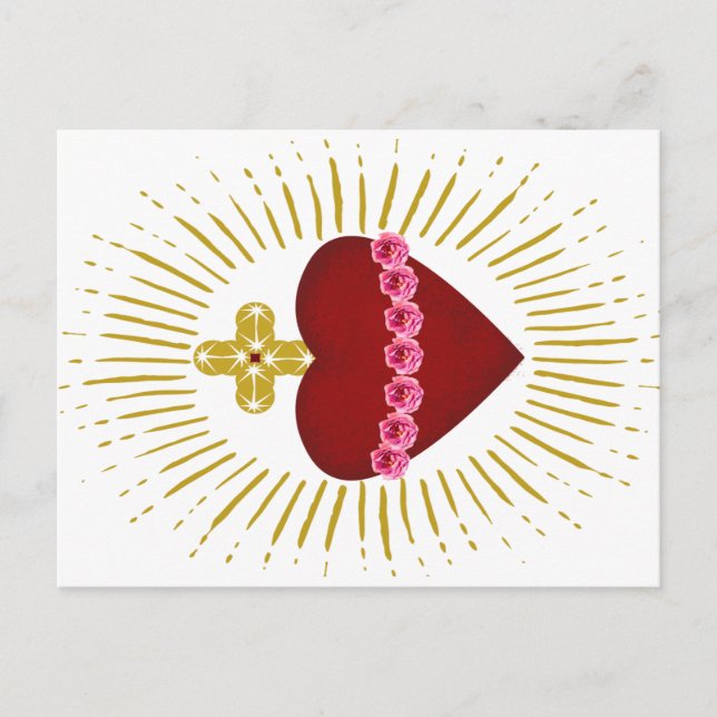 Cartão Postal Coeur de Marie (Frente)