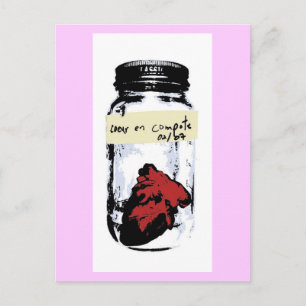 Cartão Postal Coeur En Compote