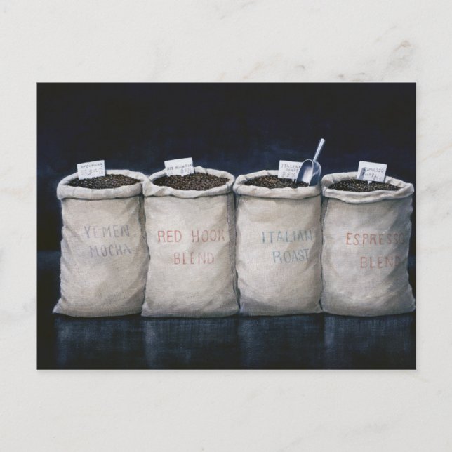 Cartão Postal Coffee Sacks 1990 (Frente)