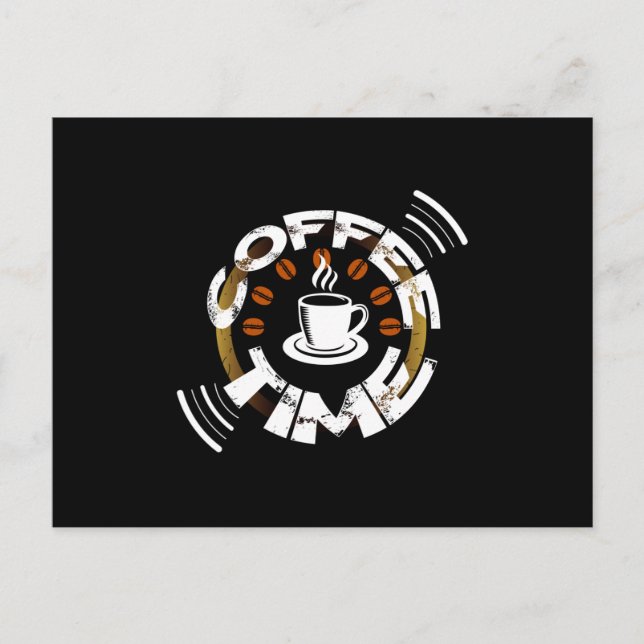 Cartão Postal Coffee Time (Frente)