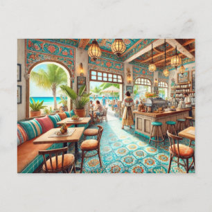 Cartão Postal Coffeeshop em Cancún México