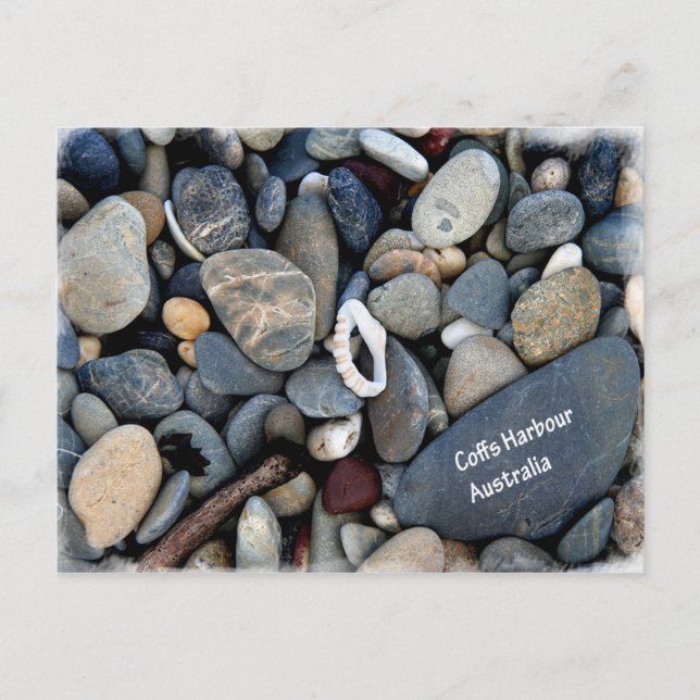 Cartão Postal Coffs Harbor Pebble Beach (Frente)