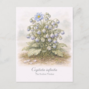 Cartão Postal Cogitata infinita - O Pensador Interminável Botâni
