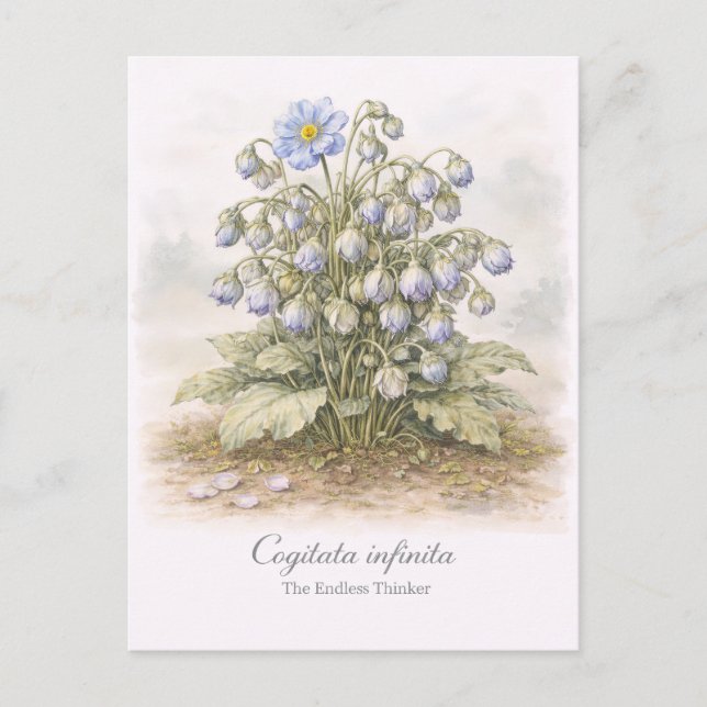 Cartão Postal Cogitata infinita - The Endless Thinker Botanical (Frente)