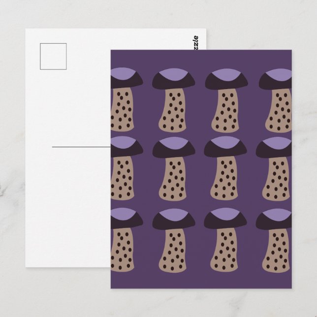 Cartão Postal Cogumelo Cogumelo Roxo (Frente/Verso)