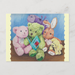 Cartão Postal Coisa Círculo Animal Tempo Impressão