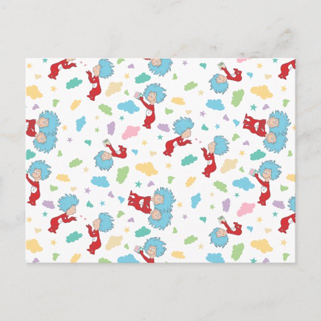 Cartão Postal Coisa Uma Coisa Dois Padrões De Coisas Doce (Frente)