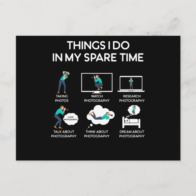 Cartão Postal coisas de fotografia que faço no meu tempo livre (Frente)