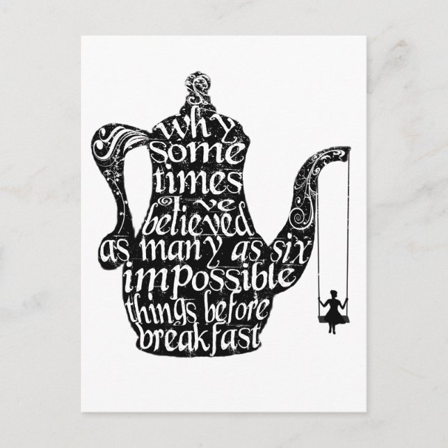 Cartão Postal Coisas impossíveis (Frente)