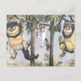 Cartão Postal Coisas Selvagens e Max Balançando nas Árvores