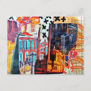 Cartão Postal Colagem