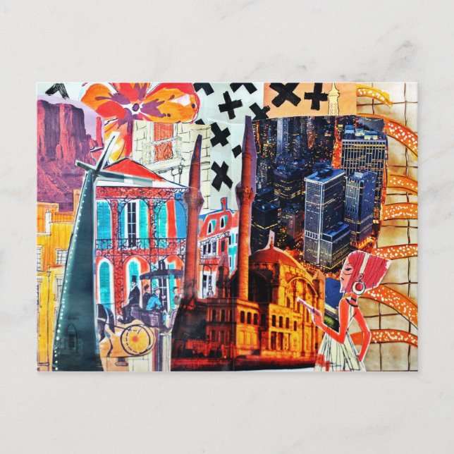 Cartão Postal Colagem (Frente)