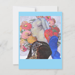 Cartão Postal Colagem 2023 Blue Faerie