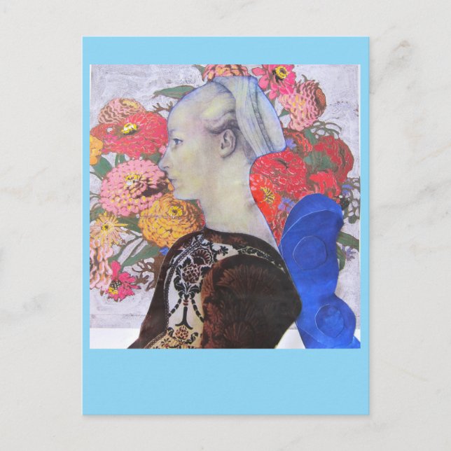 Cartão Postal Colagem 2023 Blue Faerie (Frente)