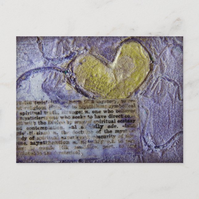 Cartão Postal Colagem cardíaca (Frente)