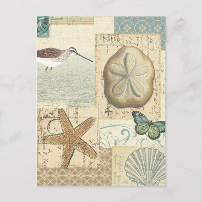 Cartão Postal Colagem Costeira (Frente)