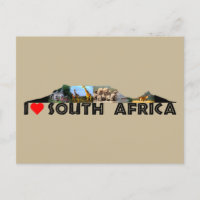 Colagem de animais selvagens da Montanha mesa