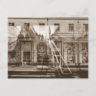 Cartão Postal Colagem de Arquitetura de Cityscape de Belarus Min