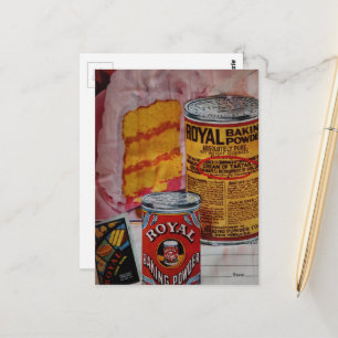 Cartão Postal Colagem de Bolo e Fermento