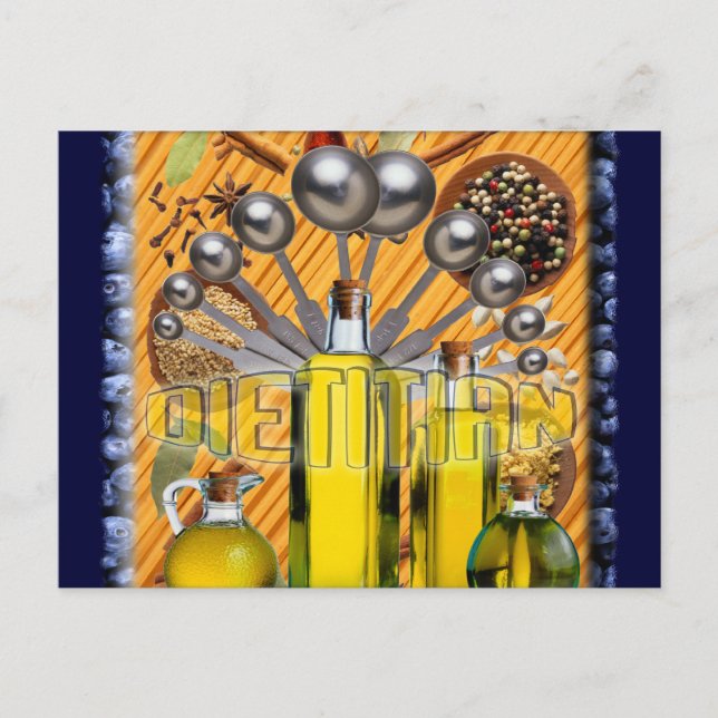 CARTÃO POSTAL COLAGEM DE COMIDA DIETINA (Frente)