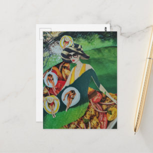 Cartão Postal Colagem de Diversão de Verão
