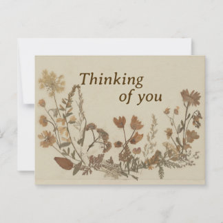 Cartão Postal Colagem de Flor Antica