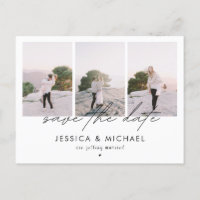 Colagem De Fotografias De Script Chic Dramático 3 