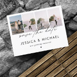 Cartão Postal Colagem De Fotografias De Script Chic Dramático 4<br><div class="desc">Surpreenda seus amigos e família com esses cartões postais elegantes,  com 4 fotos e texto personalizados de sua escolha. Adicione facilmente suas próprias informações e fotos clicando na opção "personalizar".</div>