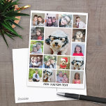 Cartão Postal Colagem de Fotos com 17 Fotos - pode editar cor<br><div class="desc">Montagem de fotos — Use sua foto ou fotos favoritas para fazer um espetáculo divertido para compartilhar com amigos. Esta grade moderna é uma exibição única e atraente de suas fotos. Este é configurado para ser um criador de colagens online gratuitas de fotos para seu instagrama ou outras fotos quadradas....</div>