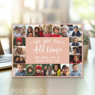 Cartão Postal Colagem de Fotos da Vovó - Até 20 fotos