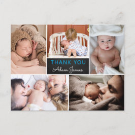 Cartão Postal Colagem de Fotos de Agradecimento pelo Anúncio de