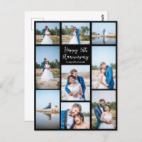 Colagem de Fotos de Aniversário de Casamento Recém