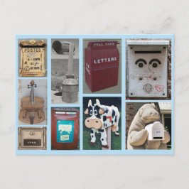 Cartão Postal Colagem de Fotos de Caixa de Correio