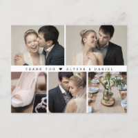 Colagem de Fotos de Casamento Chic Branco na moda