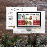 Cartão Postal Colagem de Fotos de Quarentena de Zoom Engraçado F<br><div class="desc">Divirta-se com seu cartão de feriado este ano com este cartão-postal engraçado com uma tela de computador Zoom e 4 de suas fotos favoritas e 2 notas adesivas personalizadas. Personalize com seu próprio título e texto personalizados. O Backside oferece espaço para uma nota pessoal e seu endereço de devolução personalizado....</div>