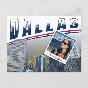 Cartão Postal Colagem de Fotos de Vibrant Dallas Texas