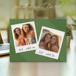Cartão Postal Colagem de Fotos no Instagram com Listras em Arco