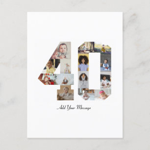 Cartão Postal Colagem de Fotos Número 40