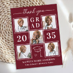 Cartão Postal Colagem de Fotos Personalizada 6 para Graduação Mo<br><div class="desc">Apresentando nossa formatura personalizada e refinada, obrigado cartas, a maneira perfeita de expressar sua gratidão e apreciação em estilo. Projetados para o formando moderno, essas cartas apresentam um layout elegante e elegante adorado com uma opção de colagem de fotos em chic, permitindo que você exiba até seis de suas memórias...</div>