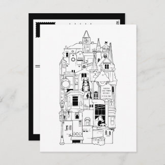 Cartão Postal colagem de galena ilIllinois