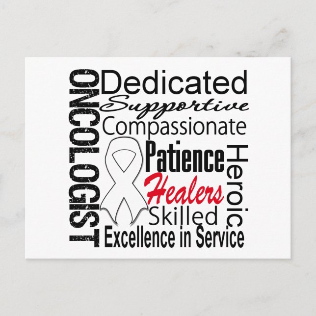 Cartão Postal Colagem de Oncologista de Câncer de Pulmão (Frente)